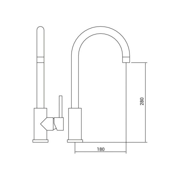 MONOCOMANDO BAR PARA LAVADERO EN ACERO INOX – Santa Mónica